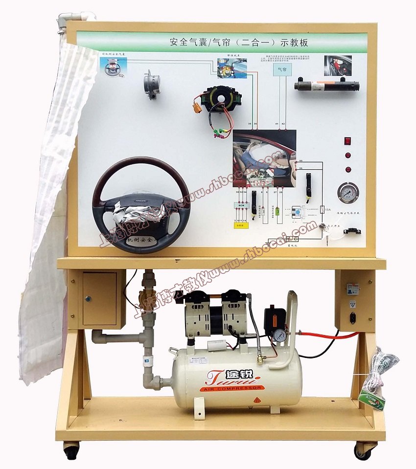 汽车安全气囊气帘系统示教板